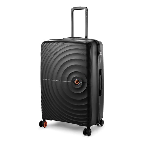 Image of Nasher Miles Polypropylene Spinner Seattle Hard-Sided Check-in Luggage 28 inch | 75cm | 8 Wheels Large Trolley Bag for Travel | Suitcase (Black)