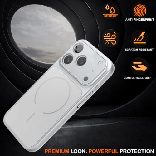 Image of SHINESTAR iPhone 17 Pro Case - Premium Shockproof Protective Cover, Wireless Charging Compatible, Slim & Durable Luxury Back Cover with Camera Protection (Silver)