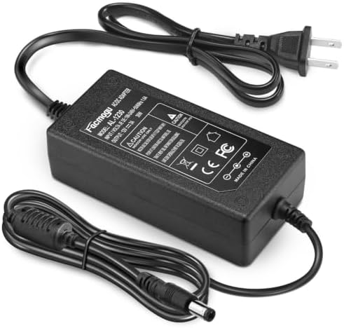 Facmogu DC 12V 3A Power Adapter, 100-240V AC to DC 12 Volt Power Supply