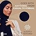 VOILE CHIC Non-Slip Premium Chiffon Hijab Scarf for Women - Lightweight Head Scarf Wrap for Full Coverage and All Day Comfort