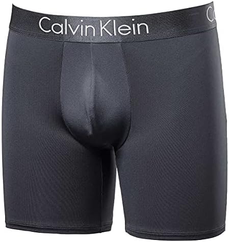 Calvin Klein Mens 3 Pack Chromatic Microfiber Boxer Briefs (Black/Grey/Black, Medium) - Image 3