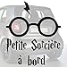 Sticker bébé à bord pour voiture Petite Sorcière à bord 20 cm Noir - Anakiss