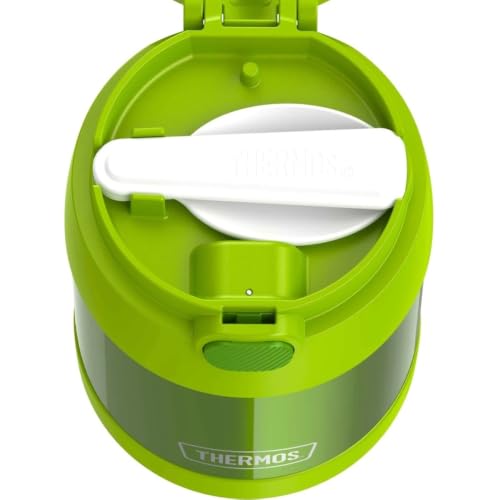 Image of THERMOS FUNTAINER Kids Food Jar with Spoon, 10oz, Lime