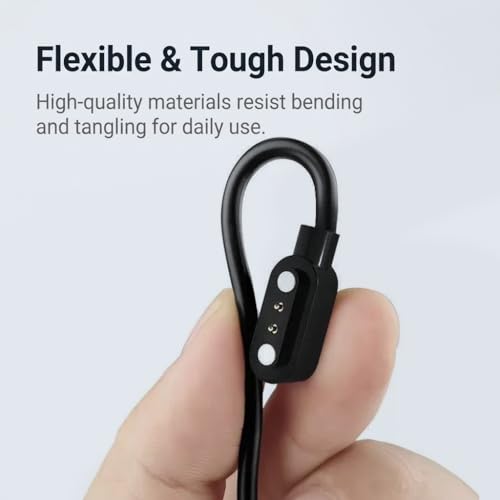 TASSFROO 2 Stück Smartwatch Ladekabel Magnetisch 2 Pin USB, Universal Ladekabel Uhr 60cm Set, Magnetisches Ladekabel Kompatibel Mit Fitness Tracker, Smart Watch Zubehör