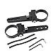 AutoPowerPlus 2 inch Aluminum Tube Clamp Bull Bar Nudge Bar Mounting Bracket For Trucks Roof Roll Cage Holder Kit Work Led HID Light Bar Mounts, 2pcs