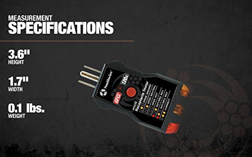 (Newer Model) - Southwire 40022S Receptacle Tester, Black