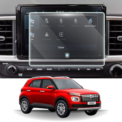 Image of Car Screen Protector for Hyundai Venue |2019 - Running| - 8 Inch, Anti-Scratch, Easy Installation, Clear Touchscreen Guard, Infotainment System Protection (Not a Tempered Glass)