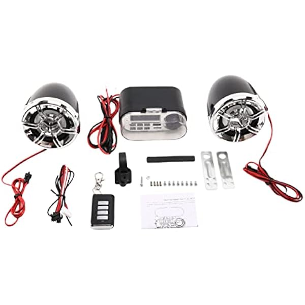 Motocyklowy system dźwiękowy głośnik stereo wodoodporny motocykl skuter radio FM Bluetooth USB TF MP3 odtwarzacz muzyczny zestaw