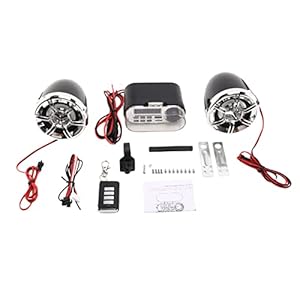 Tomshi Motorfiets Audio Sound System Stereo Luidspreker Waterdicht Motorfiets Roller Fm Radio USB Tf MP3 Muziekspeler Kit