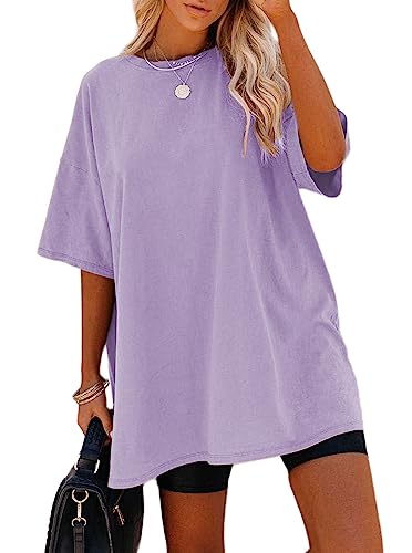 Sofia's Choice Damen Oversize Kurzarm T Shirt Rundhals Loose Top Casual...