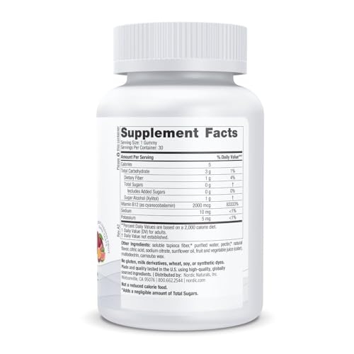 Nordic Naturals B12 Gummies - 2000mcg - Zero Sugar - 30 Gummies - image 2