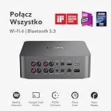WiiM Ultra Music Streamer & Cyfrowy Przedwzmacniacz | Ekran Dotykowy 3,5",Kompatybilny z GoogleCast&Alexa,Streamuj Spotify,Amazon Music,Tida,HDMI ARC,Wejście Phono,Wyjście Słuchawkowe,kosmiczny szary