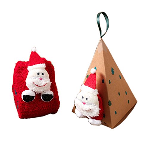 Fancy Pumpkin Warm Soft Sleeping Socks Anti-Skid Slipper Socks Floor Socks Christmas Socks Gifts, Santa Claus #TOP2