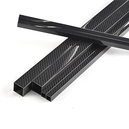 1 Pcs Long 1000mm Painted 3K Carbon Fiber Square Tube Plain Twill Bright Surface OD 8 10 12 14 15 16 17 18MM Grade A Carbon Tube 3K Carbon Fiber Square(10x10x8mm Twill)