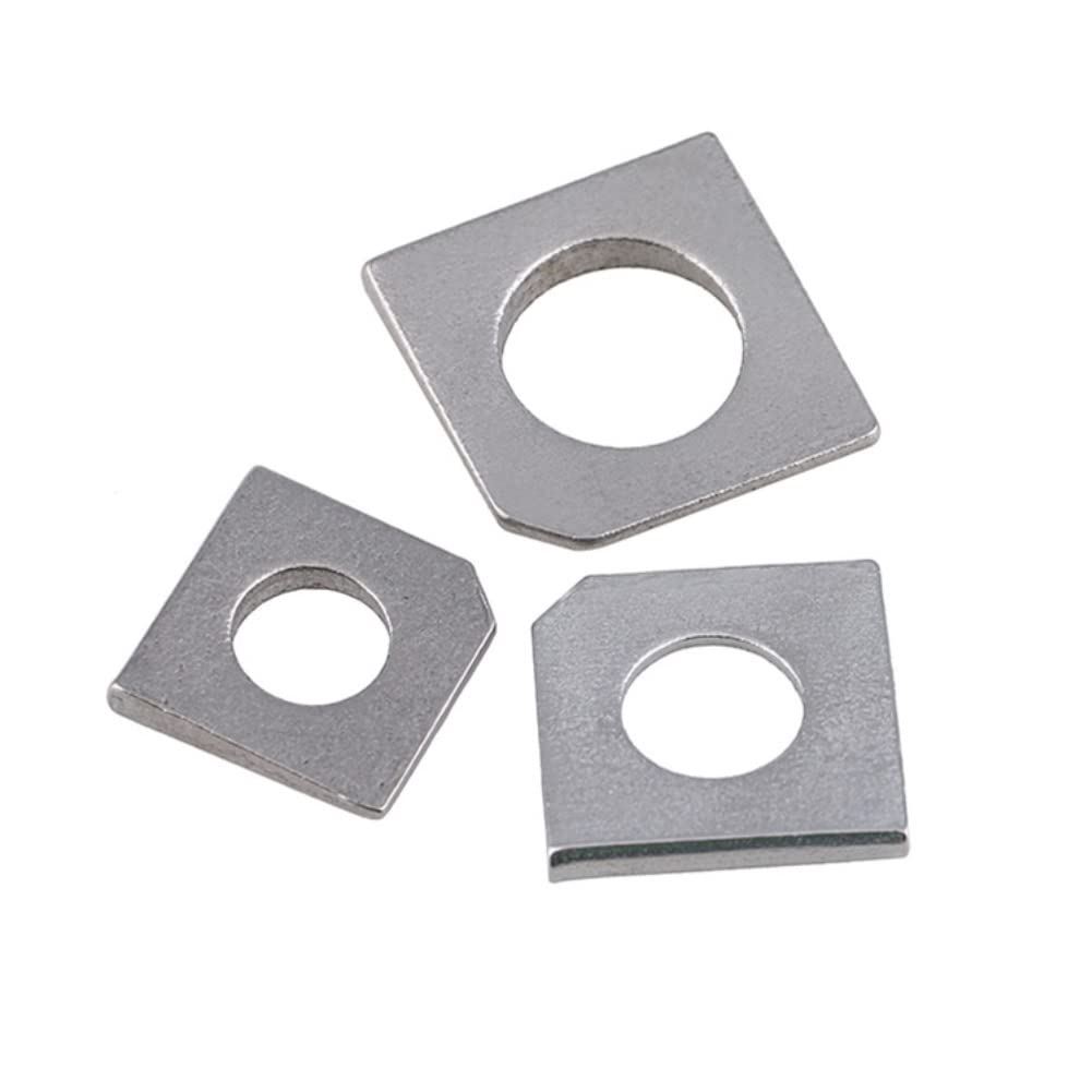 M6 Rondella Quadrata Rondella Angolata Smussata in Acciaio Inossidabile per Channel Steel (5 Pezzi)