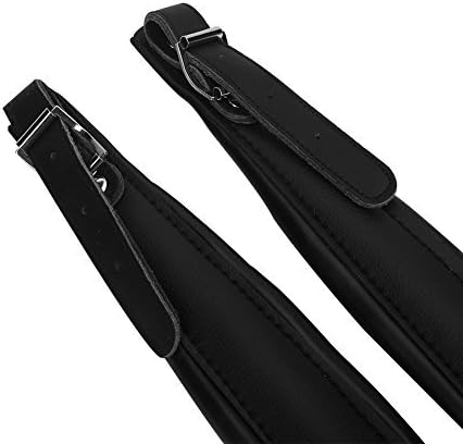 Miniatura 2 de Vbestlife Correas de acordeón para adultos, correas de hombro de acordeón ajustables de piel sintética, cómodo cinturón de acordeón (negro) arnés