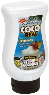 (Pack of 4) COCO REAL ~ Real Gourmet Cream of Coconut, 21 oz each