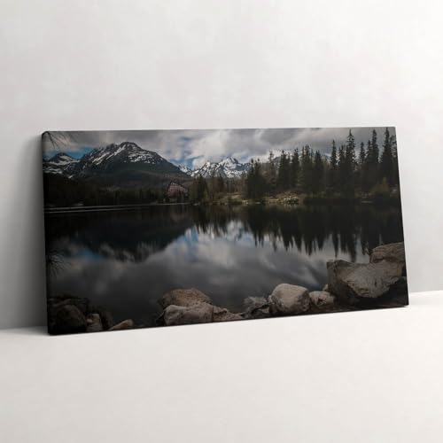 Peinture murale Hautes Tatras Slovaquie 120x60cm pour habiller un grand mur vide