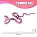 lasuroa 3D Printed Cobra Snake, 3D Printed Animals Flexible Crystal Snake Toys for Adults for Home Office Desk Decor (White)