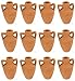 Accessori Presepe 12 pz Brocche, Anfore e Giare 5cm in TERRACOTTA per Ambientazione Scenario mini decorazioni Paesaggio Presepio Napoletano Artigianale allestimento modellismo Vasi Dimensioni 2 cm