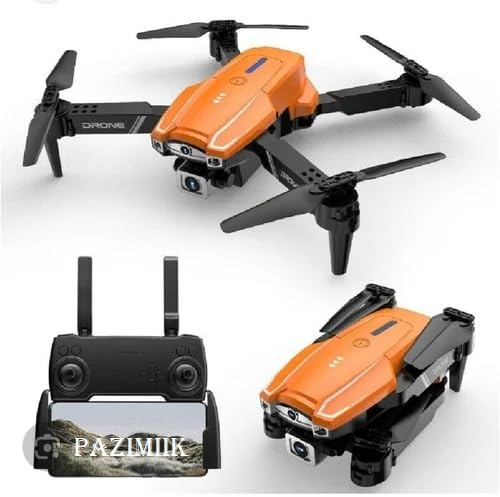LE-IDEA IDEA12 Drone con Fotocamera 1080P, Quadricottero Pieghevole con Posizionamento Ottico, Modalità Headless, Controllo Tramite App, Mini Drone per Adulti, Arancione