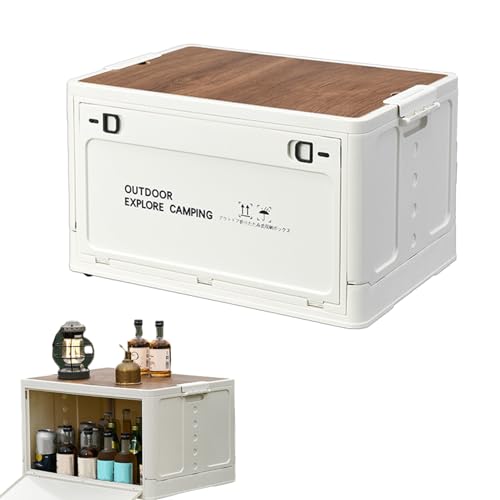 Boîte de rangement de camping pliable avec outils de jardin empilables