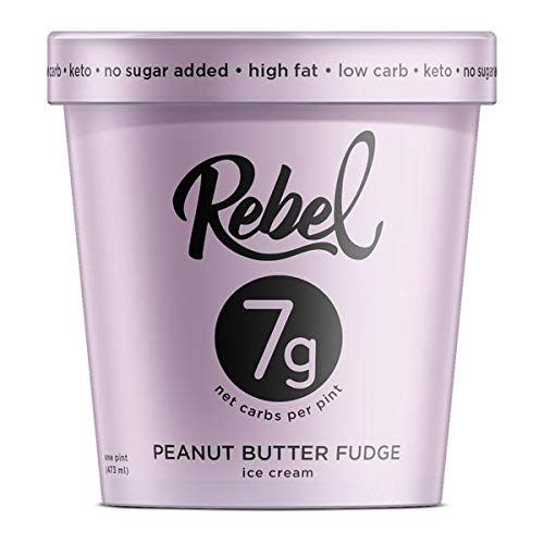 Rebel Ice Cream, Peanut Butter Fudge , 16oz (Frozen)