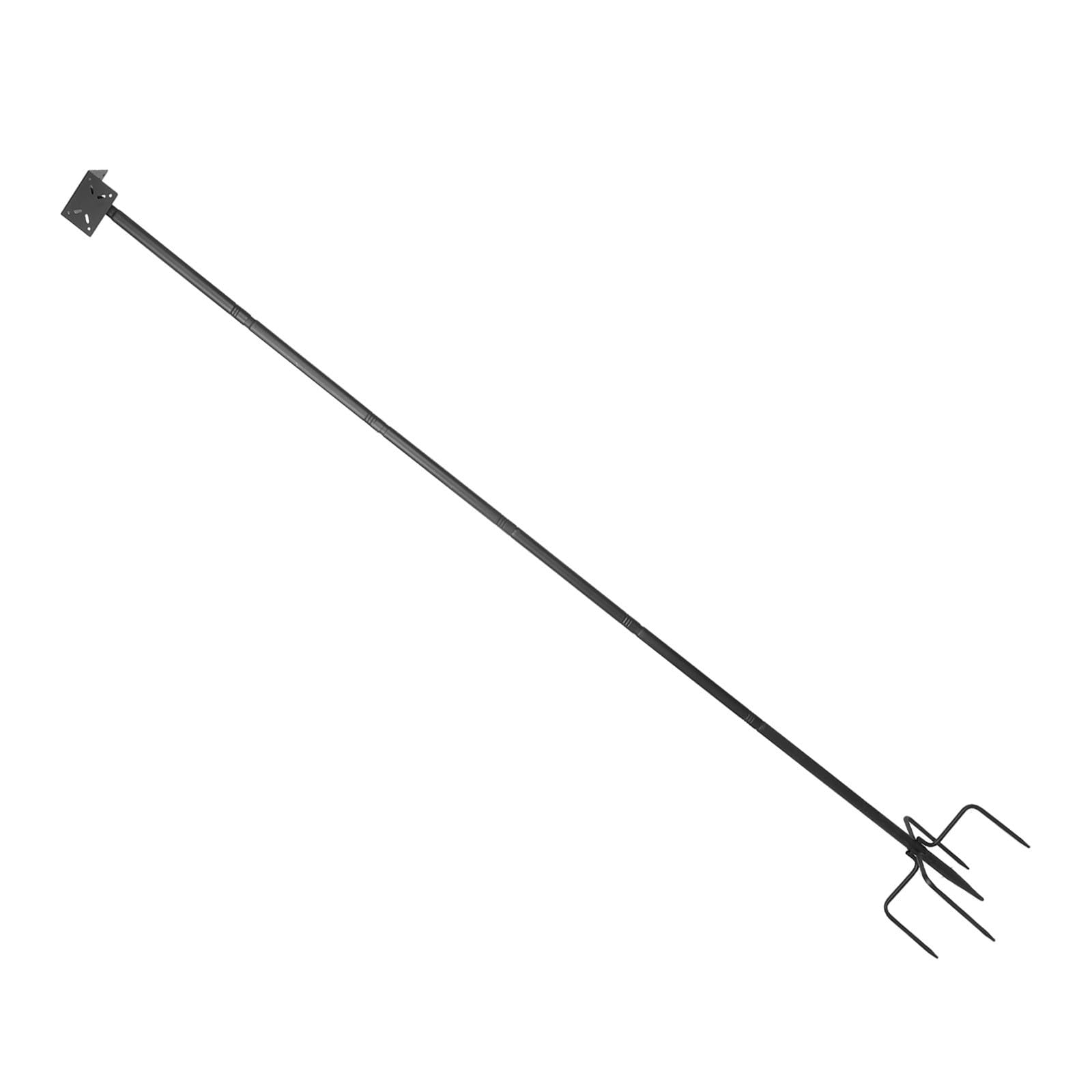 Support de Nichoir en Fer Noir Base à 5 Griffes Réglable pour Jardin et Patio, Installation Facile et Design Autoportant pour Alimentation Oiseaux Extérieure