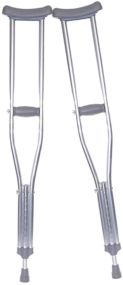 Béquilles sous les aisselles en aluminium hauteur réglable pour adulte