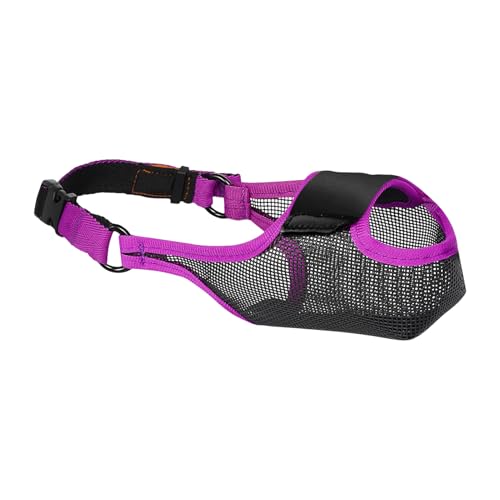 Ahuuen Mesh Maulkorb Für Hunde,Weicher Maulschutz Für Hunde | Verstellbarer Maulkorb Gegen Fressen Lecken Fellpflege Training - Ermöglicht Hecheln Und Trinken Für Outdoor-Training Und