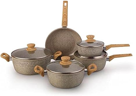 OSTER JOGO DE PANELAS E FRIGIDEIRA MARBLE EDITION CINZA DUST – 5 ...