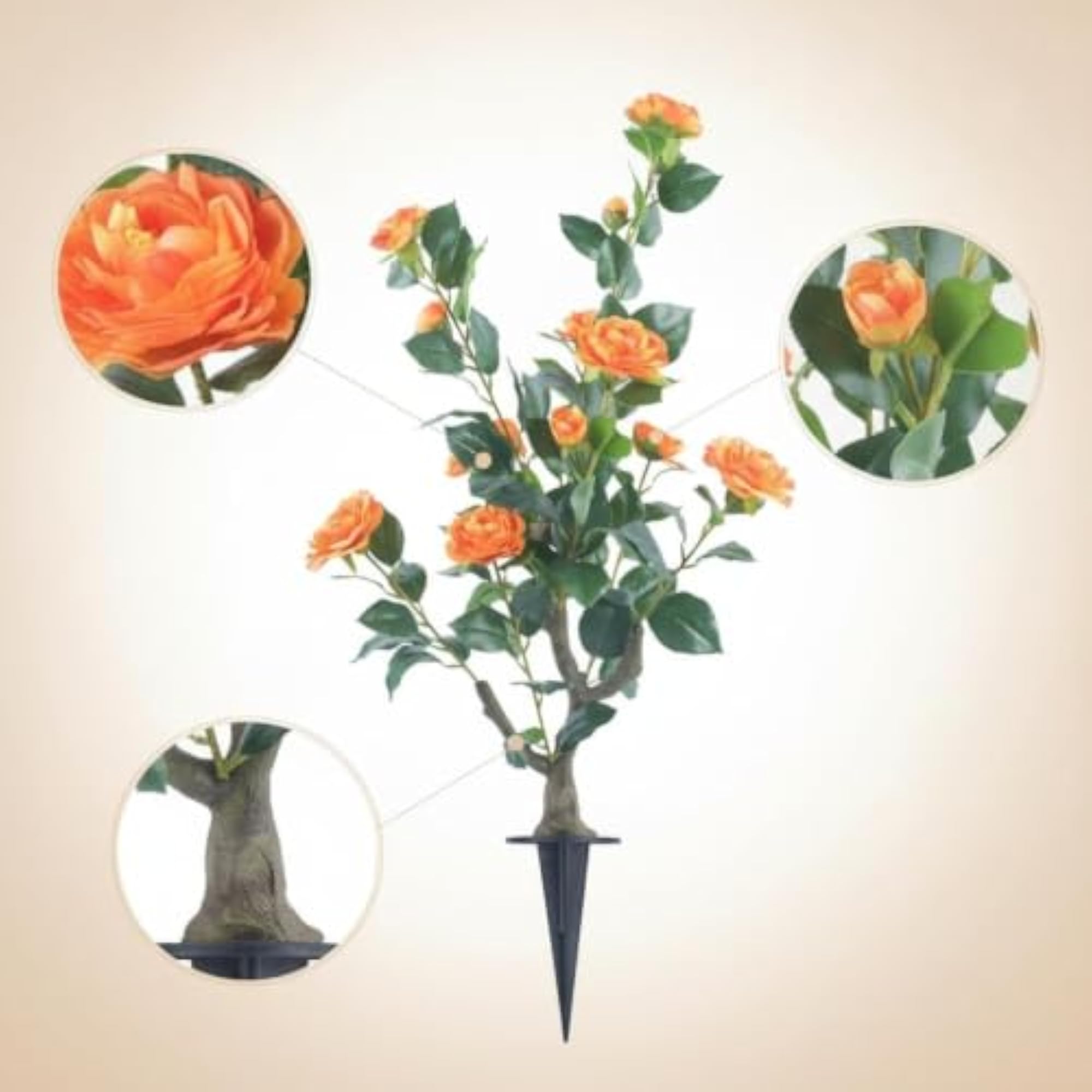 Artificial Eucalyptus Camellia Flower Bouquet for Home Decor