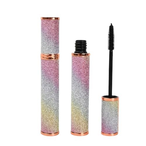 2 PCS Mascaras pour Cils Noir Longue Tenue, Mascaras pour Cils en Fibre de Soie 4D, Mascara Étanche et Anti-taches, Mascara Volumineux Naturel, Mascara Épaississant et Allongeant pour Yeux Sensibles (