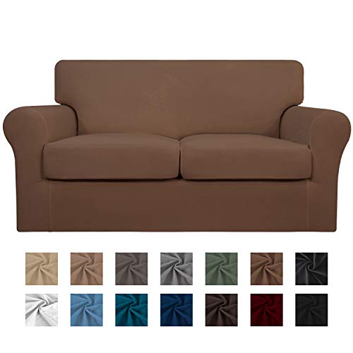 Easy-Going 3 Pieces Stretch Soft Couch Cover for Dogs - Washable Couch Slipcover
