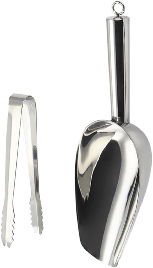 Stainless Steel Ice Cube Scoop Tong for Kitchen Storage