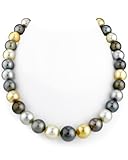 tahiti zuchtperlenkette grau Jede Kette verfügt über einen hochwertigen Verschluss aus 14-karätigem Gold. Die Möglichkeit gegeben ist zu wählen Sie entweder weiß oder Gelbgold erhältlich.