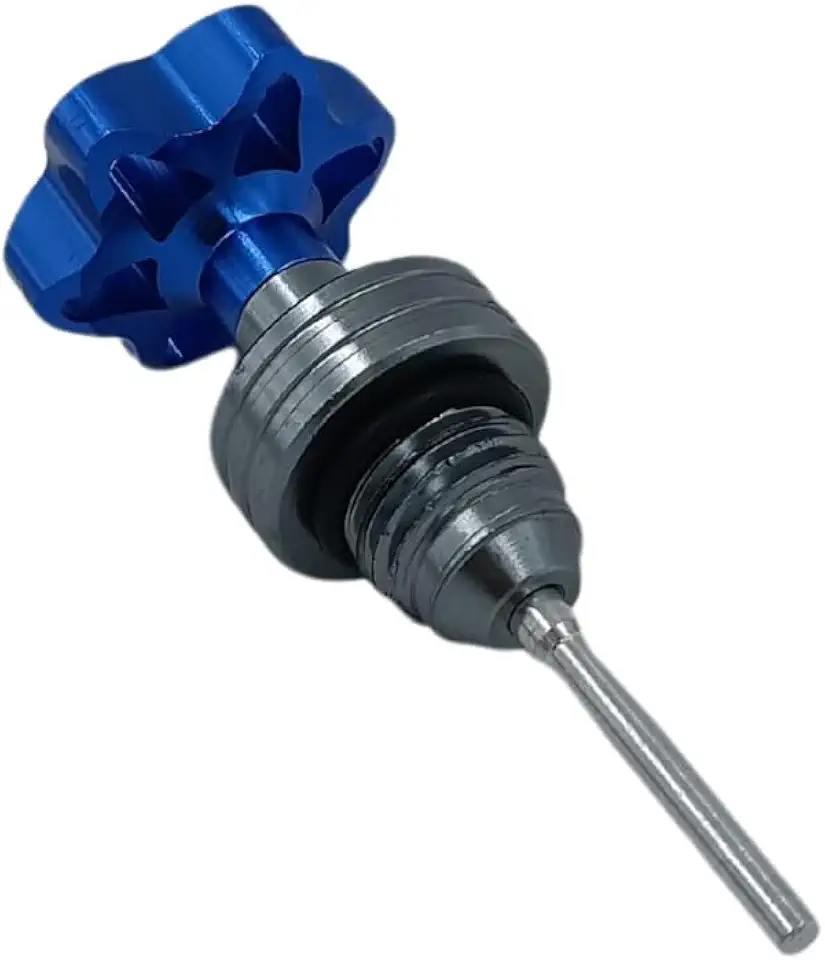 Tampa Vareta Óleo Moto Alumínio CNC CG 125 150 160 YBR Biz Pop Factor 4cm Universal (Azul)