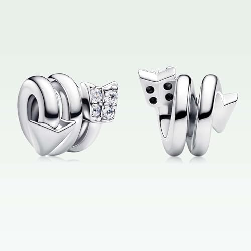 Charm flecha de cupido en plata de ley S925 para pulseras 2