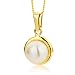 Produktbild Orovi Damen Halskette mit Perlen Anhanger 9 Karat (375) GelbGold Gold Kette