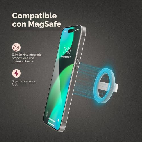 Soporte magnético para teléfono para coche con anillo de silicona 4