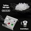 Ink Caps Cups Small - 200pcs Tattoo Pigment Cups Caps Disposable Tattoo Ink Cups for Microblading Permanent Makeup Tattoo Pigment Clear Holder Container Caps
