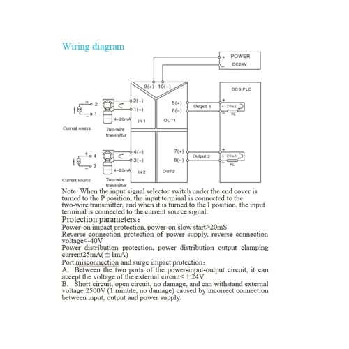 Capteurs d'isolation multi-entrées multi-sorties avec émetteur de courant analogique stable - 5