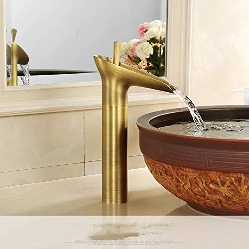 Robinet de lavabo eau chaude froide pour ambiance rétro chic