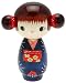 Usaburo Japanese Kokeshi Doll, Hoshi's Blue Kimono