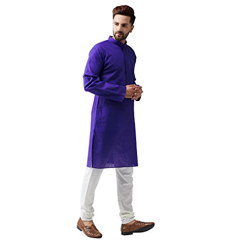 Image of SOJANYA (Since 1958, Men's Silk Blend Grey Kurta Pyjama & Silk Blend Jacket Combo
