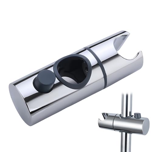 Universal Handbrause Halterung, Kompatibel mit zylindrischen Duschstangen mit 22 mm Durchmesser, Duschkopf Halterung aus ABS, 360° Drehbar, Einfache Installation für Badezimmer Universal Handbrause Halterung, Kompatibel mit zylindrischen Duschstangen mit 22 mm Durchmesser, Duschkopf Halterung aus ABS, 360° Drehbar, Einfache Installation für Badezimmer