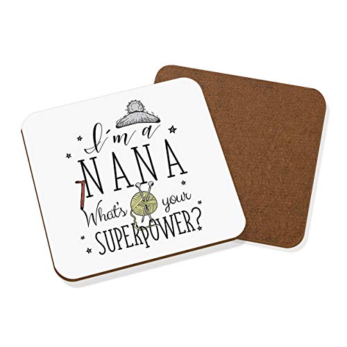 I'M A Nana What's il Tuo Superpower Sottobicchiere Bevande Tappetino