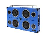 Bumpboxx Bluetooth Portable Speaker Boombox Uprock V1s Blue | Retro Boombox with Bluetooth Speaker |