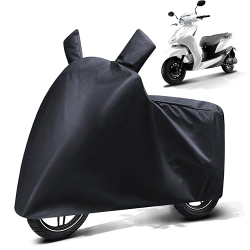Image of FABTEC Waterproof Scooty Body Cover Compatible with Ampere Magnus EX, A1 (Black)