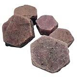 Natural Ruby Red Corundum Hexagonal Raw Stone Carvings Rough Crystal Specimen for Decor,60-100g